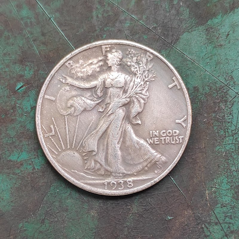 US 1938-D Walking Liberty Half Dollar Copy Coin