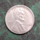 US 1944 Lincoln Wheat One Cent Penny Silver Plated Copy Coin US 1944 Lincoln Wheat One Cent Penny Silver Plated Copy Coin