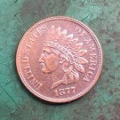 US 1877 Indian Head One Cent Copy Coin