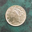US 1885 Liberty Coronet Head Five Dollars Copy Coin US 1885 Liberty Coronet Head Five Dollars Copy Coin
