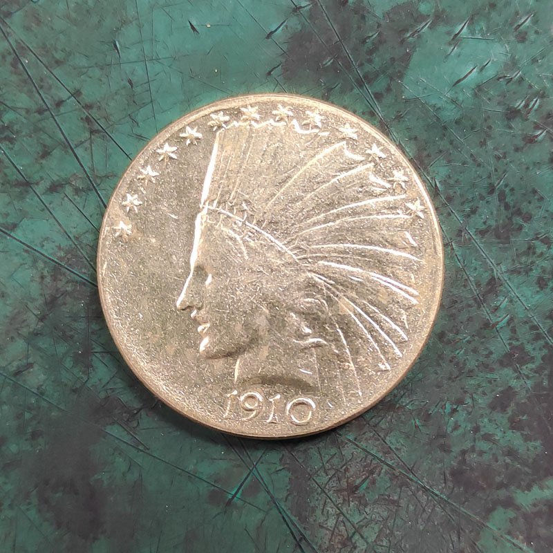 US 1910-S Indian Head Ten Dollars Copy Coin