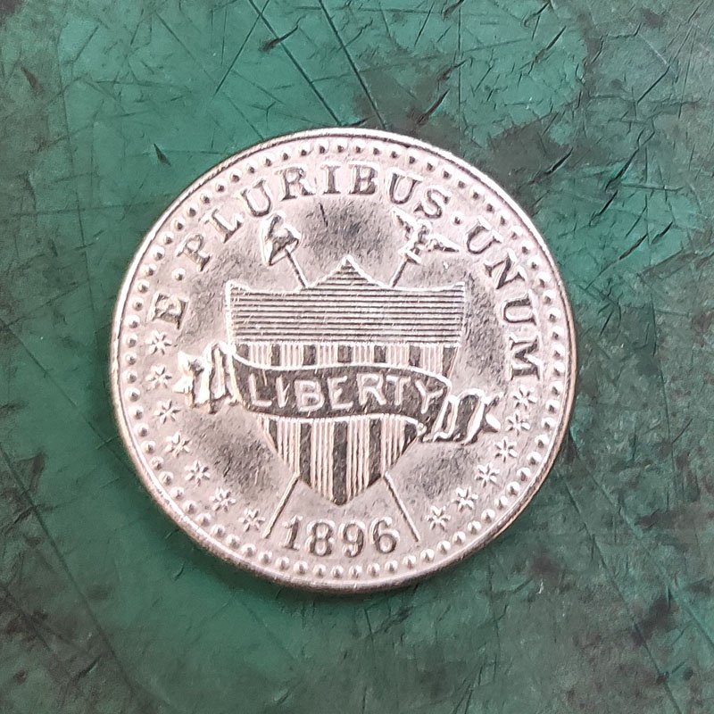 US 1896 Liberty Shield 5 Cents Nickel Copy Coin