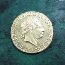 1817 United Kingdom 1 Sovereign - George III Gold Plated Copy Coin 1817 United Kingdom 1 Sovereign - George III Gold Plated Copy Coin