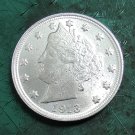 US 1913 Liberty Head Five Cents V Nickel Copy Coin US 1913 Liberty Head Five Cents V Nickel Copy Coin