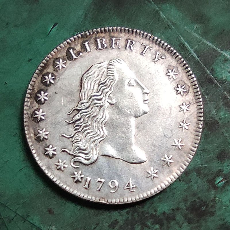 US 1794 Flowing Hair One Dollar Copy Coins