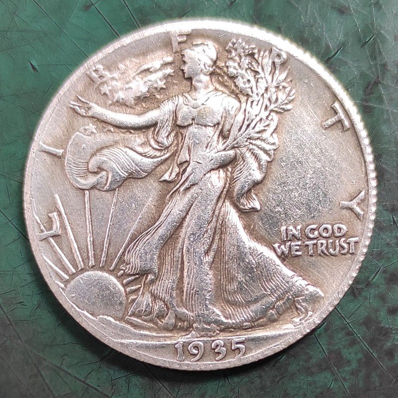 US 1935 Walking Liberty Half Dollar Copy Coin