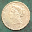 US 1849 Liberty Coronet Head Five Dollars Copy Coin US 1849 Liberty Coronet Head Five Dollars Copy Coin