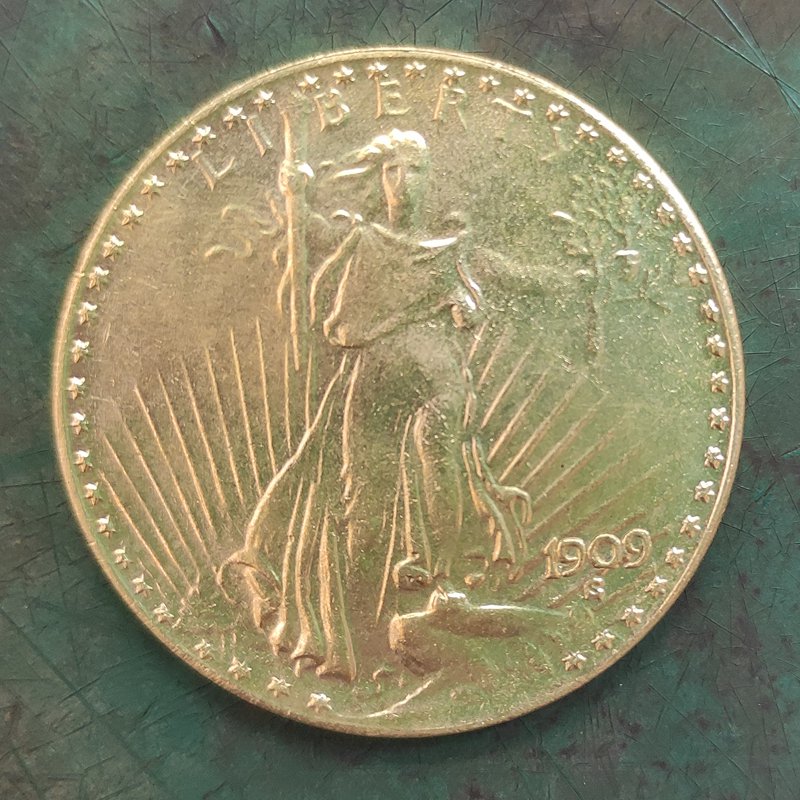 US Coin 1909 St. Gaudens $20 Twenty Dollars Copy Coin