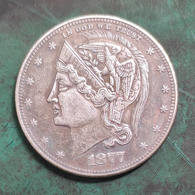US Coin 1877 Helmeted Liberty Head Half Dollar Copy Coin