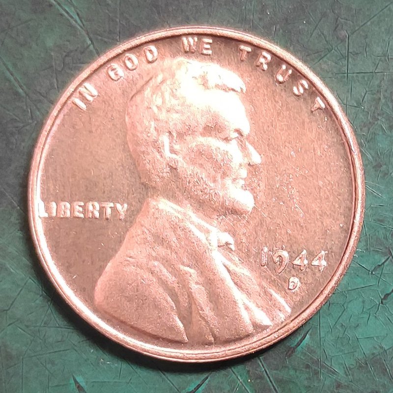 US Coin 1944-D Lincoln Penny One Cents Copy Coin