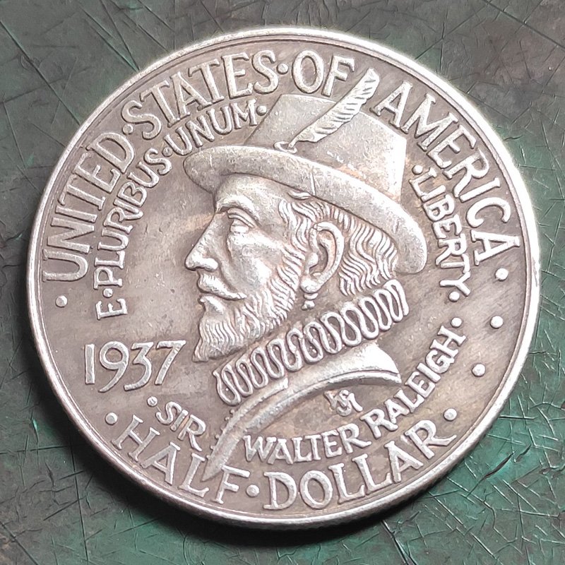 US Coin 1937 Roanoke Commemorative Half Dollar Copy Coin
