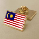 1Pcs Malaysia Country Flag Badges Lapel Pins-25x15mm