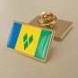 1Pcs Saint Vincent And The Grenadines Country Flag Badges Lapel Pins-25x15mm
