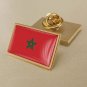 1Pcs Morocco Country Flag Badges Lapel Pins-25x15mm