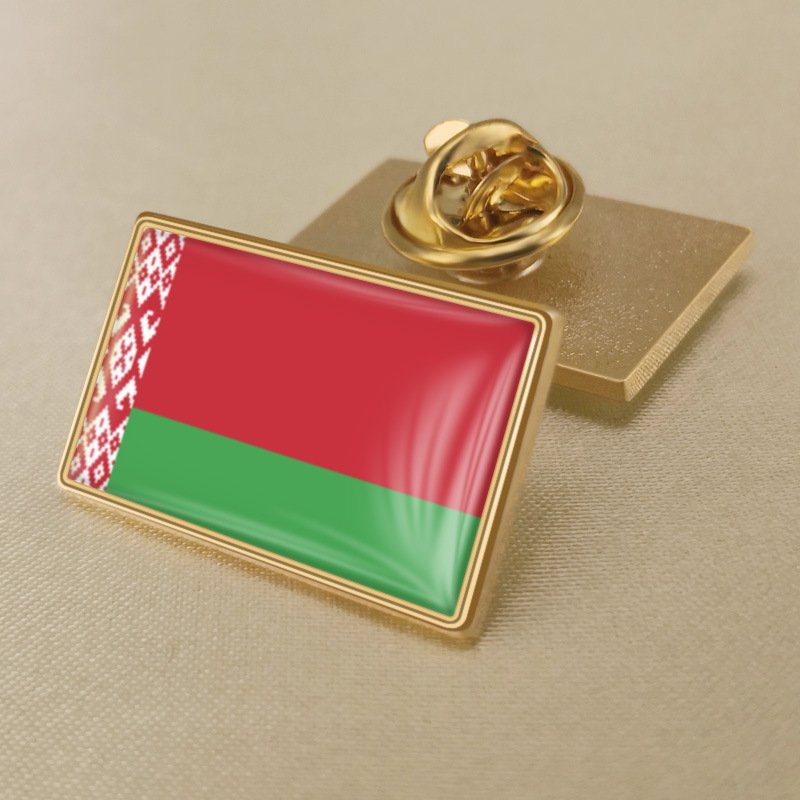 1Pcs Belarus Country Flag Badges Lapel Pins-25x15mm