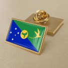 1Pcs Christmas Islands Country Flag Badges Lapel Pins-25x15mm 1Pcs Christmas Islands Country Flag Badges Lapel Pins-25x15mm
