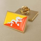 1Pcs Bhutan Country Flag Badges Lapel Pins-25x15mm 1Pcs Bhutan Country Flag Badges Lapel Pins-25x15mm
