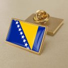 1Pcs Bosnia Country Flag Badges Lapel Pins-25x15mm 1Pcs Bosnia Country Flag Badges Lapel Pins-25x15mm