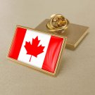 1Pcs Canada Country Flag Badges Lapel Pins-25x15mm