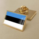 1Pcs Estonia Country Flag Badges Lapel Pins-25x15mm