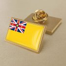 1Pcs Niue Country Flag Badges Lapel Pins-25x15mm