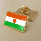 1Pcs Niger Country Flag Badges Lapel Pins-25x15mm
