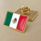 1Pcs Mexico Country Flag Badges Lapel Pins-25x15mm 1Pcs Mexico Country Flag Badges Lapel Pins-25x15mm