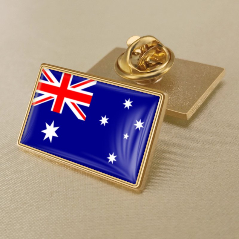 1Pcs Australia Country Flag Badges Lapel Pins-25x15mm