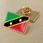 1Pcs Saint Kitts and Nevis Country Flag Badges Lapel Pins-25x15mm