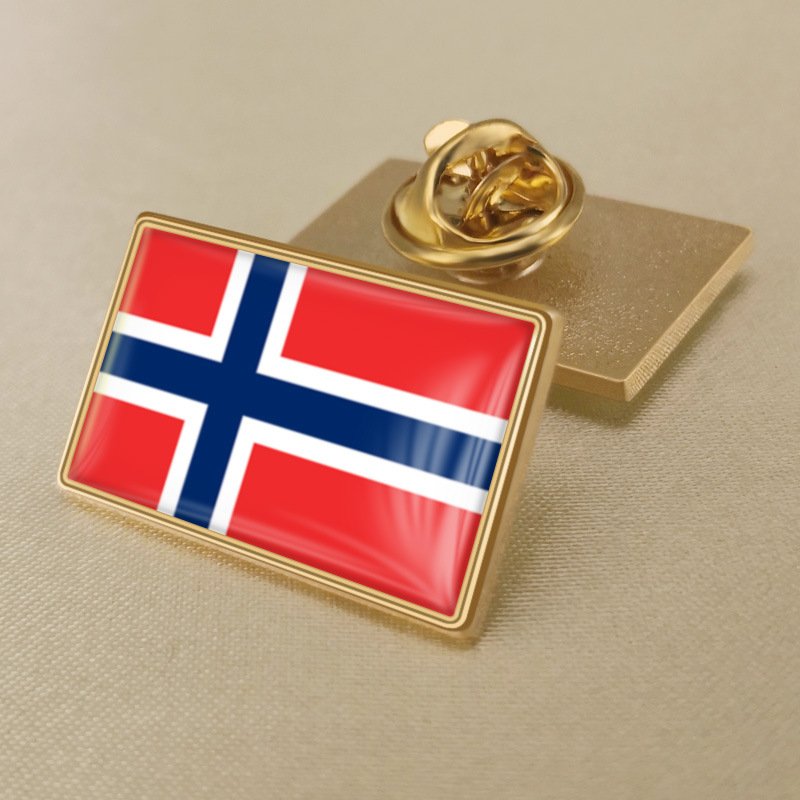 1Pcs Bouvet Islands Country Flag Badges Lapel Pins-25x15mm