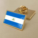1Pcs Nicaragua Country Flag Badges Lapel Pins-25x15mm