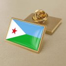 1Pcs Djibouti Country Flag Badges Lapel Pins-25x15mm