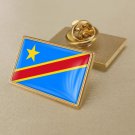 1Pcs Congo Country Flag Badges Lapel Pins-25x15mm