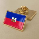 1Pcs Haiti Flag Badges Lapel Pins-25x15mm