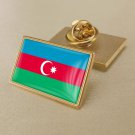 1Pcs Azerbaijan Flag Badges Lapel Pins-25x15mm