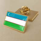 1Pcs Uzbekistan Flag Badges Lapel Pins-25x15mm
