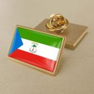 1Pcs Equatorial Guinea Flag Badges Lapel Pins-25x15mm