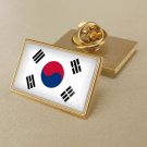 1Pcs South Korea Country Flag Badges Lapel Pins-25x15mm