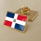 1Pcs Dominican Country Flag Badges Lapel Pins-25x15mm