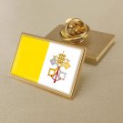 1Pcs Vatican City State Flag Badges Lapel Pins-25x15mm