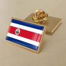 1Pcs Costa Rica Flag Badges Lapel Pins-25x15mm