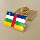 1Pcs Central African Flag Badges Lapel Pins-25x15mm