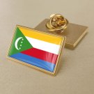 1Pcs Comoros Country Flag Badges Lapel Pins-25x15mm