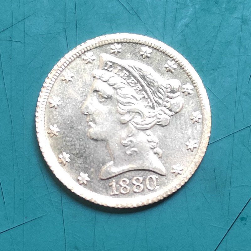 US Coin 1880 Liberty Head Five Dollar Patterns Copy Coin