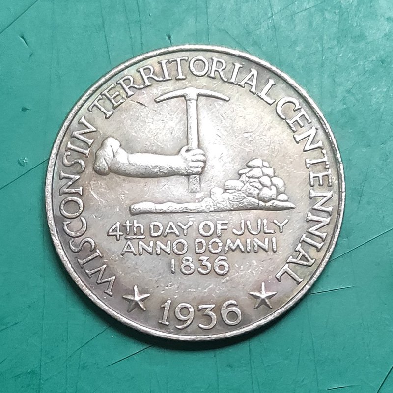 US Coin 1936 Wisconsin Commemorative Half Dollar Copy Coin