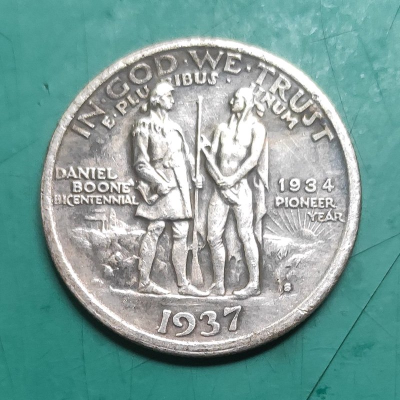 US Coin 1937-S Danial Boone Commemorative Half Dollar Copy Coin