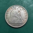 US Coin 1847 Seated Liberty One Dollar Copy Coin