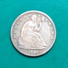 US Coin 1890 Seated Liberty Half Dollar Copy Coin