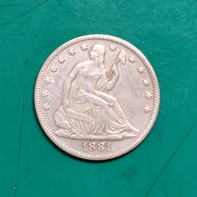 US Coin 1881 Seated Liberty Half Dollar Copy Coin
