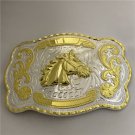 Luxury Gold Horse Head Western Cowboy Belt Buckle Fit 4cm Wide Belt Accessories Luxury Gold Horse Head Western Cowboy Belt Buckle Fit 4cm Wide Belt Accessories